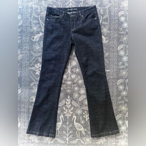 Michael Kors Women's Dark Blue Boot Flare Cut Jeans